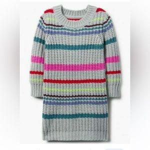 Gymboree Striped Knit Colourful Sweater Dress